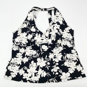 It Figures Womens Tankini Top Size 18W D Cup Coastal Resort Swim Floral Girly